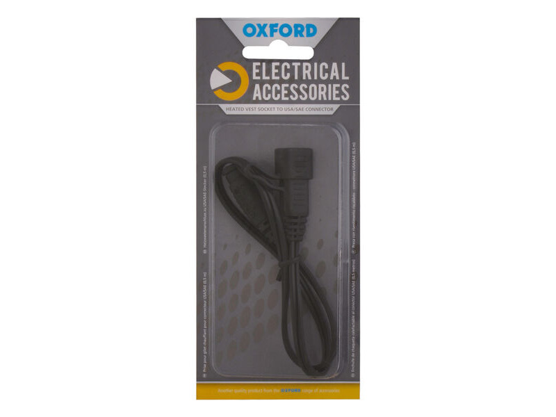 OXFORD Heated vest socket to USA/SAE connector (0.5mtr lead) click to zoom image