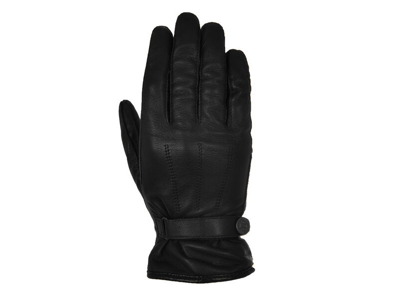 OXFORD Holton Mens short classic leather Gloves Black click to zoom image