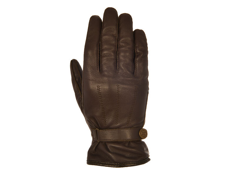 OXFORD Holton Mens short classic leather Gloves Brown click to zoom image