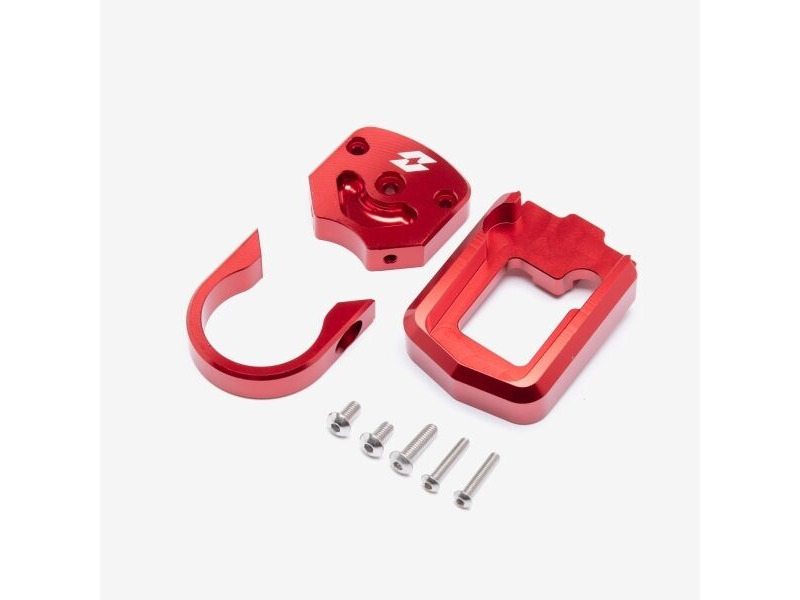 WHATEVERWHEELS Full-E Charged Speedo Relocation Bracket Red click to zoom image