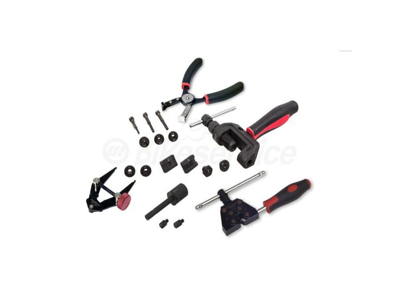 BIKESERVICE M/Cycle chain maintenance set click to zoom image