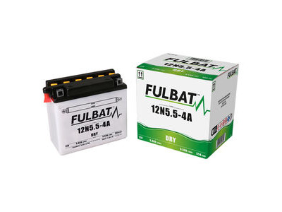 FULBAT Battery Dry - 12N5.5-4A, With Acid Pack