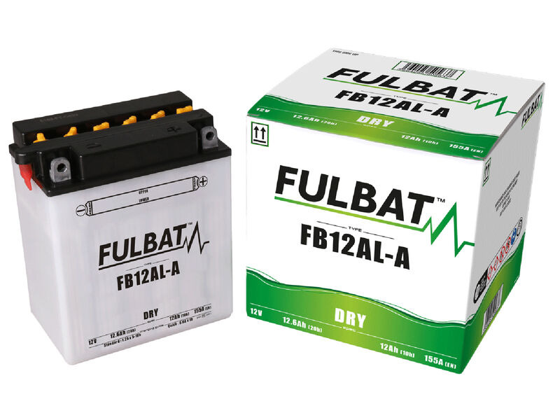 FULBAT Battery Dry - FB12AL-A, With Acid Pack click to zoom image