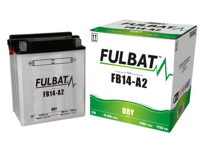FULBAT Battery Dry - FB14-A2, With Acid Pack