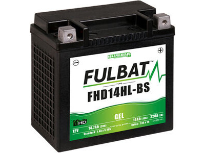FULBAT FHD14HL-BS (H.D.) - GEL replace HVT3 Harley 69598-04