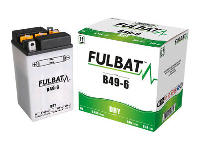 FULBAT Battery Dry - B49-6, With Acid Pack