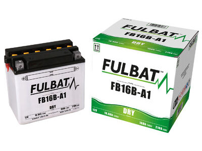 FULBAT Battery Dry - FB16B-A1, With Acid Pack