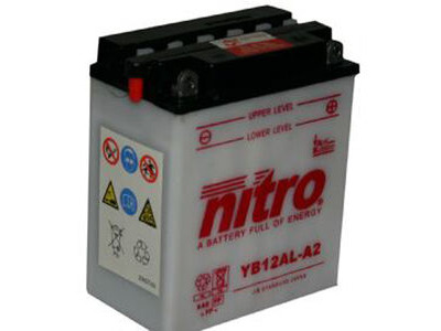 NITRO BATT YB12AL-A2 open with acid pack (CB12ALA2)