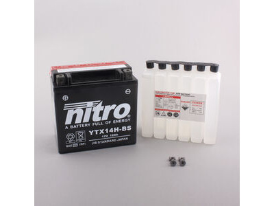 NITRO BATT YTX14H-BS AGM open with acid pack (GTX14H-BS)