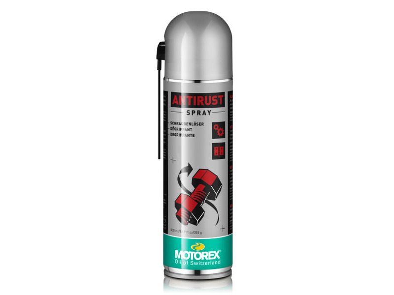 MOTOREX Anti Rust Spray (Penetrating Corrosion Remover) Dual Nozzle 500ml click to zoom image