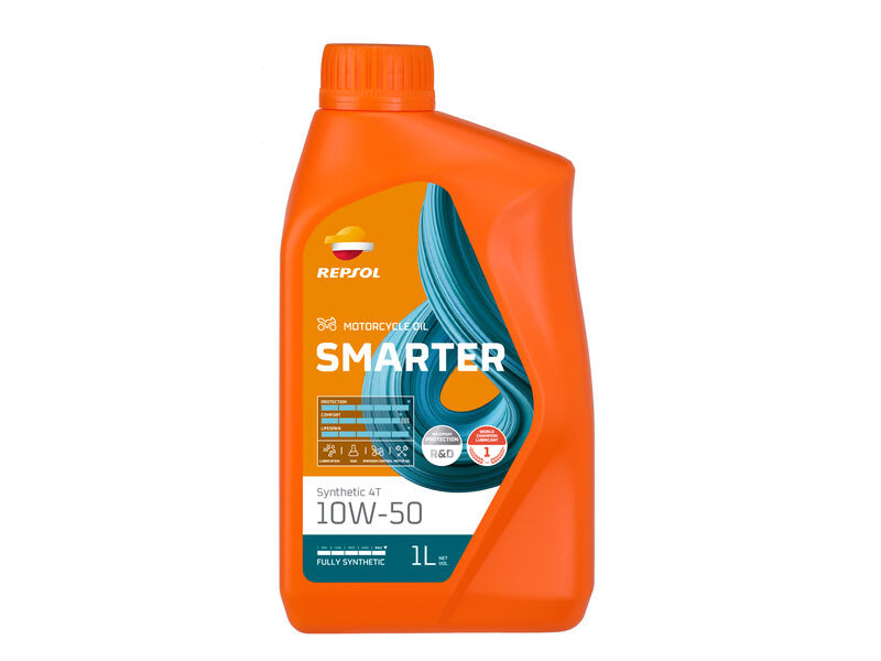 Repsol Smarter Synthetic 4T 4Stroke Oil 10W-50 1L click to zoom image