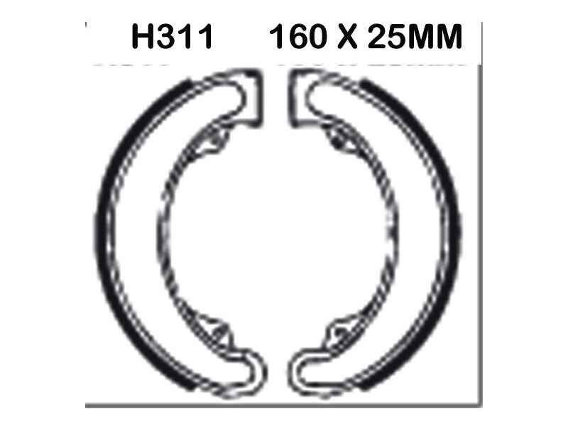 EBC BRAKES Brake Shoes H311-SPECIAL ORDER click to zoom image