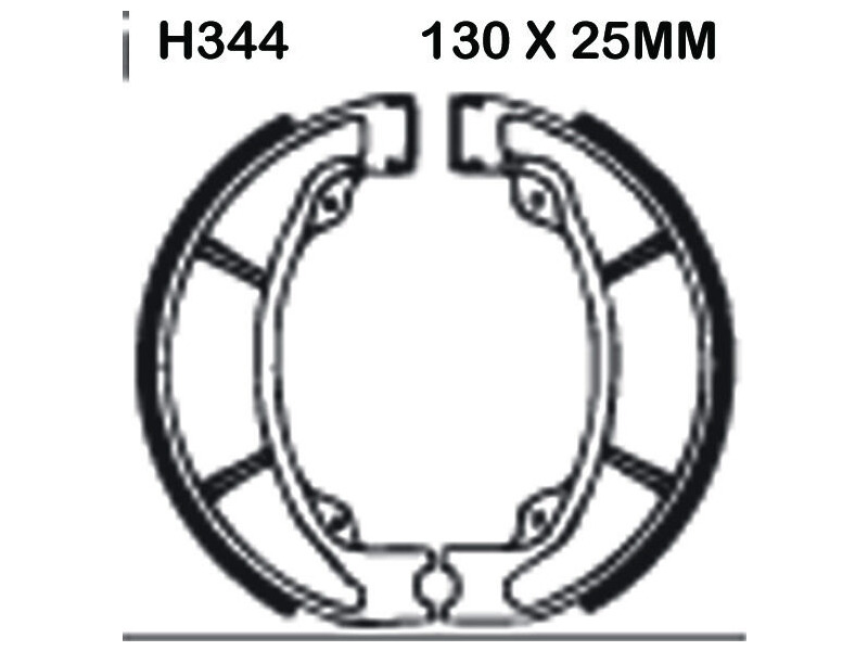 EBC BRAKES Brake Shoes H344-SPECIAL ORDER click to zoom image