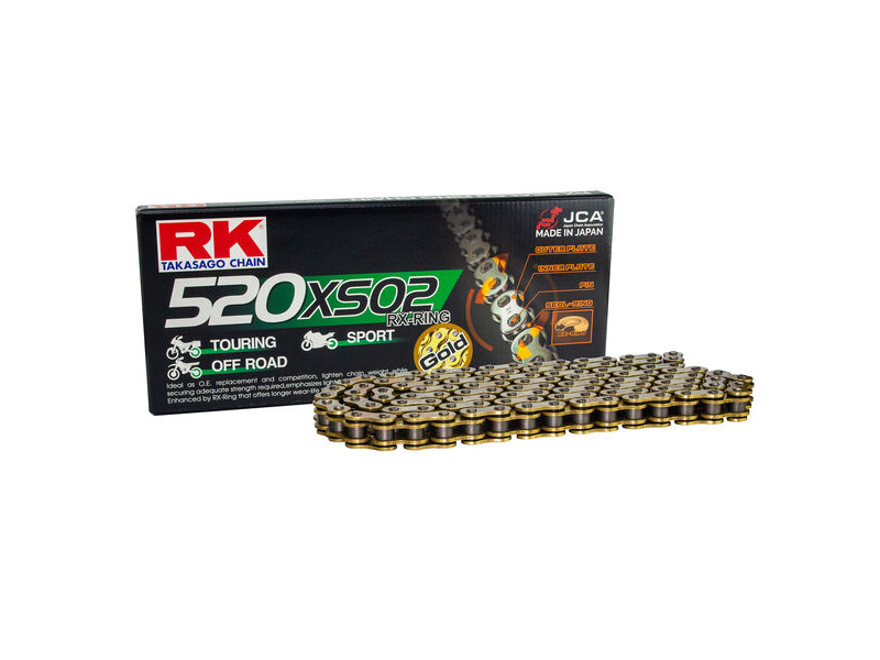 RK CHAINS GB520XSO2-112 Gold RX-Ring Chain click to zoom image