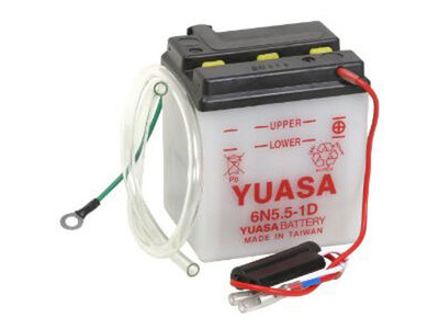 YUASA 6N5.5-1D-6V - Dry Cell, No Acid Pack