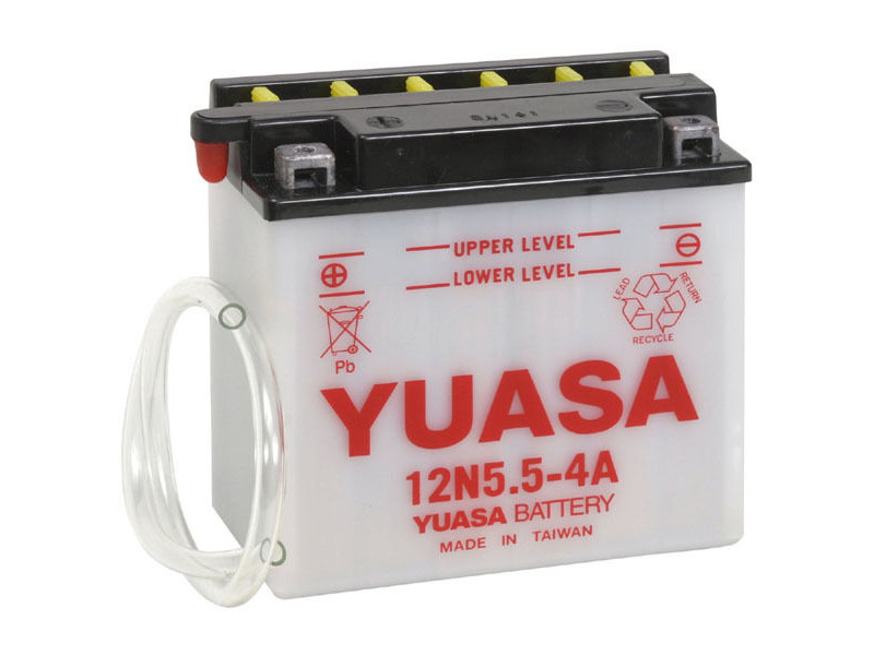 YUASA 12N5.5-4A-12V - Dry Cell, No Acid Pack click to zoom image