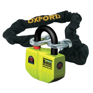 OXFORD Boss Alarm Lock & Chain 12mm x 1.5m 