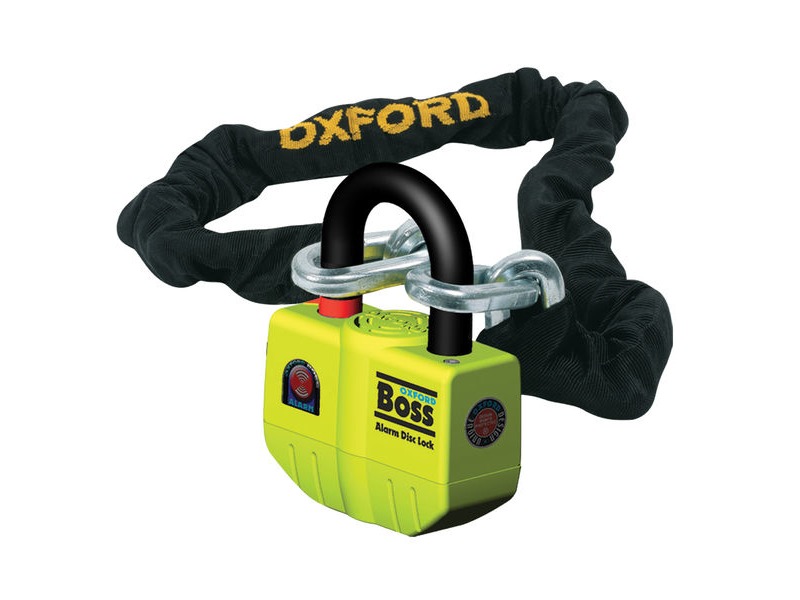 OXFORD Boss Alarm Lock & Chain 12mm x 2.0m click to zoom image