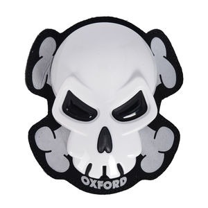 OXFORD Skull Knee Sliders - White 