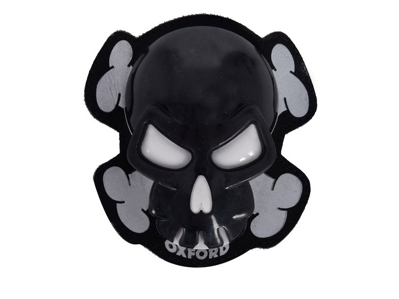 OXFORD Skull Knee Sliders - Black click to zoom image