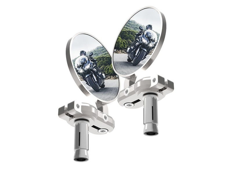 OXFORD Bar End Mirrors - Silver click to zoom image