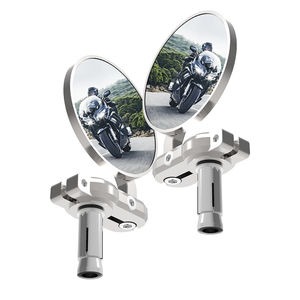 OXFORD Bar End Mirrors - Silver 