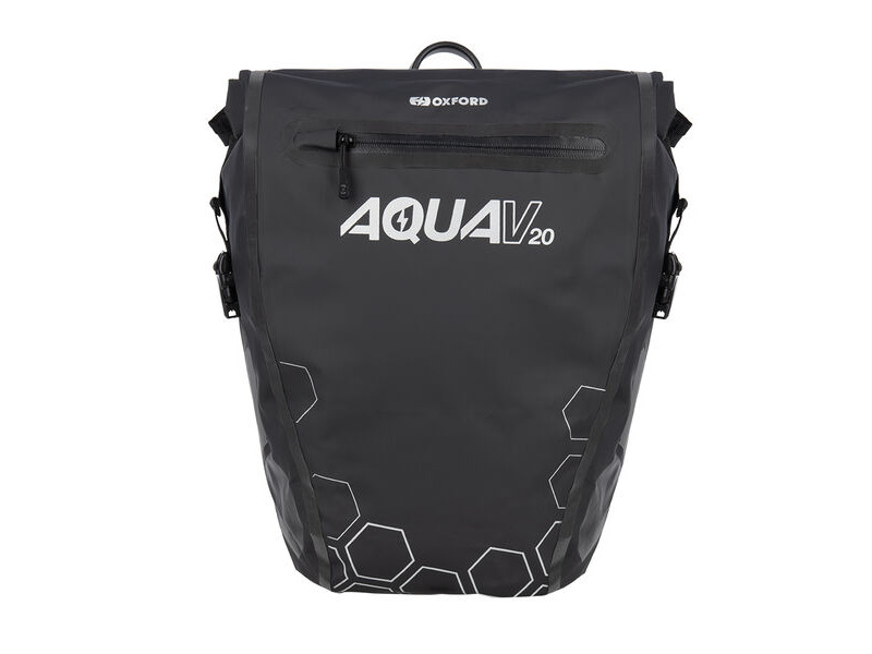 OXFORD Aqua V 20 Single QR Pannier Bag Black click to zoom image