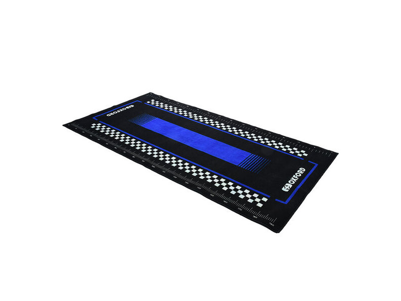 OXFORD Workshop Mat Pitlane Yama Blue L 200 x 100cm click to zoom image