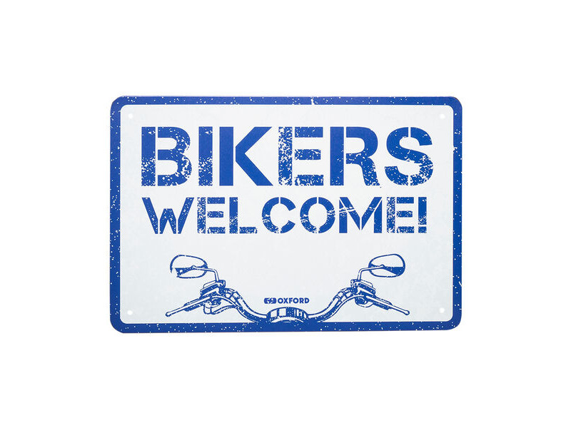 OXFORD Garage Metal Sign: WELCOME click to zoom image