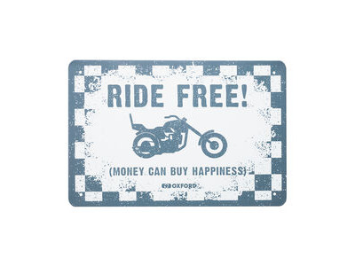 OXFORD Garage Metal Sign: RIDE FREE