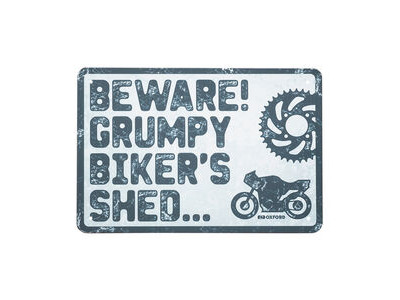 OXFORD Garage Metal Sign: BEWARE