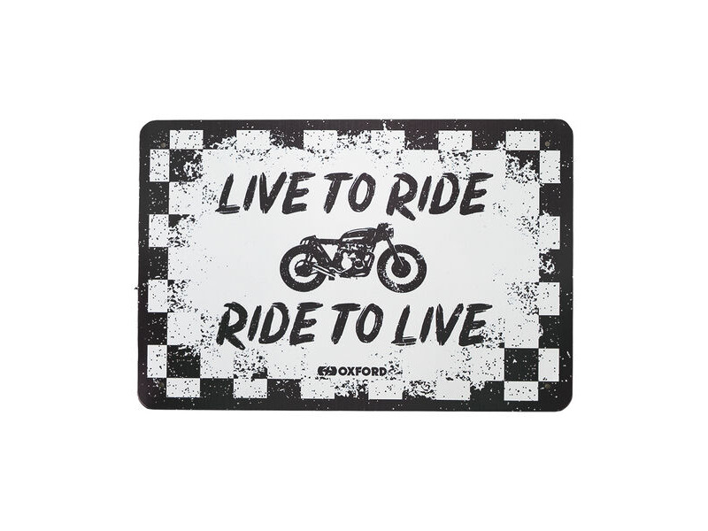 OXFORD Garage Metal Sign: RIDE click to zoom image