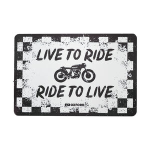 OXFORD Garage Metal Sign: RIDE 