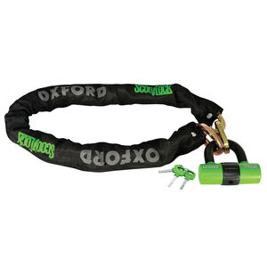 OXFORD Scoot Chain-Heavy duty chain & padlock ( 9.5mmSQ x 1.4M) 