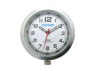 OXFORD Clock -Silver case & White face