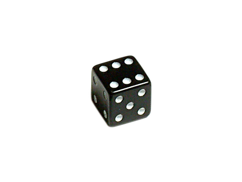 OXFORD Lucky Dice Valve caps Black click to zoom image