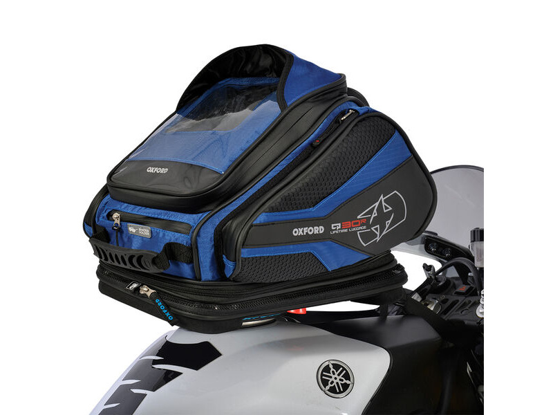 OXFORD Q30R TANK BAG - BLUE click to zoom image