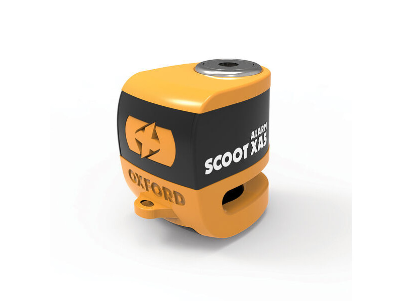 OXFORD Scoot XA5 Alarm Disc Lock (5.5mm pin) Orange/Black click to zoom image