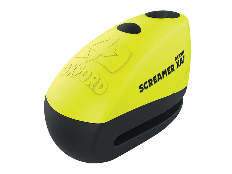 OXFORD Screamer XA7 Alarm Disc Lock Yellow/Matt Black click to zoom image