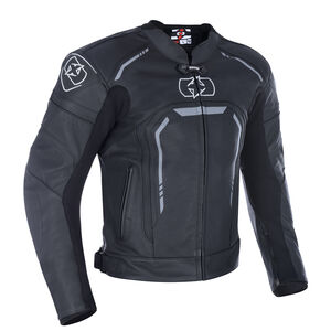 OXFORD Strada MS Leather Sports Jacket Stealth Black 