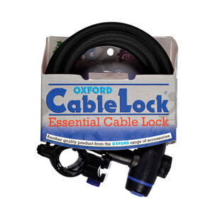 OXFORD Cable Lock 12mm x 1800mm - Smoke 