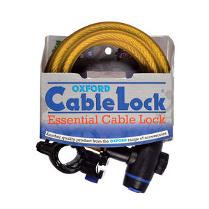 OXFORD Cable Lock 12mm x 1800mm - Gold 