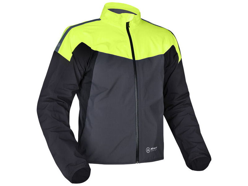 OXFORD Rainseal Pro MS Jkt Gry/Blk/Fluo click to zoom image
