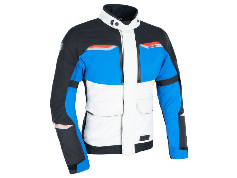 OXFORD Mondial 2.0 MS Jacket Grey/Blue/Red click to zoom image