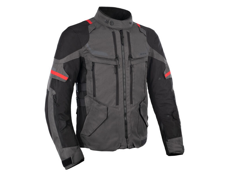 OXFORD Rockland MS Jacket Charcoal/Black/Red click to zoom image