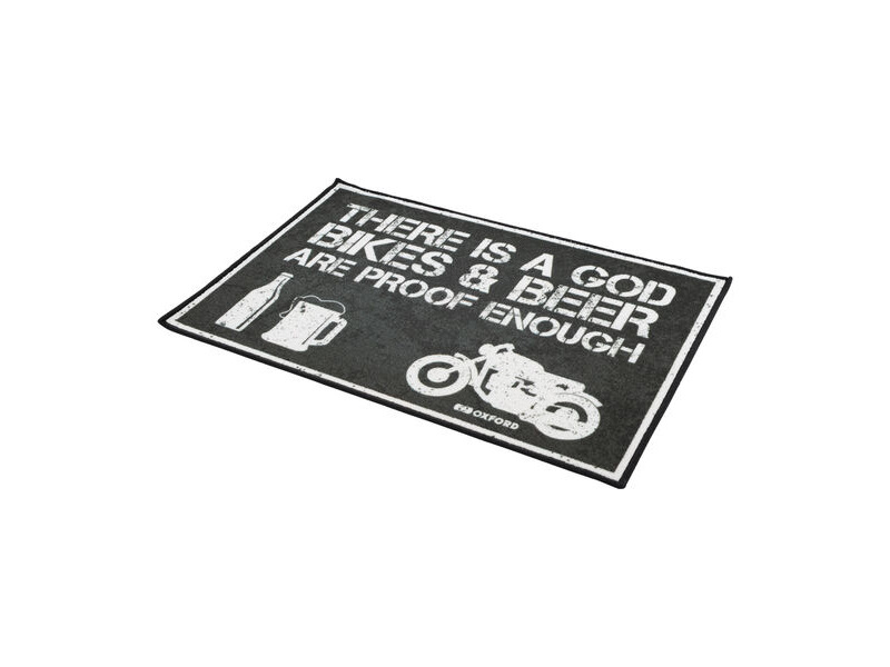 OXFORD Door Mat: There Is a God 90x60cm click to zoom image