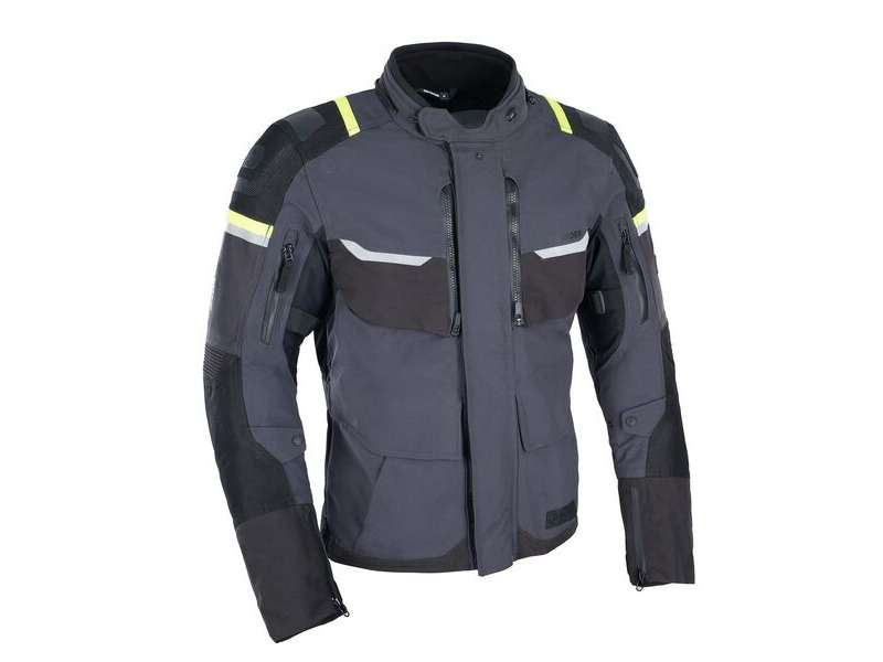OXFORD Stormland D2D MS Jacket Grey/Black/Fluo click to zoom image