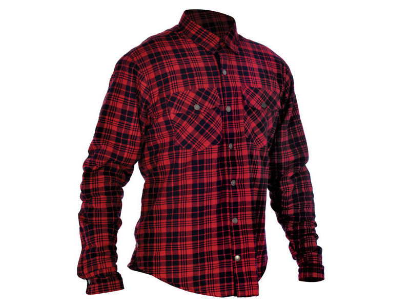 OXFORD Kickback Shirt Checker Red/Blk click to zoom image