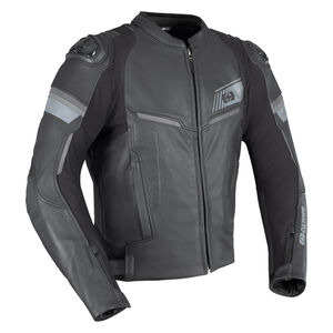 OXFORD Cypher 1.0 Leather MS Jkt Stl Blk 