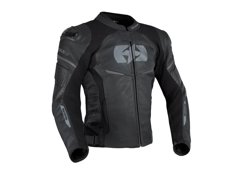 OXFORD Nexus 1.0 Leather MS Jkt Stl Blk click to zoom image